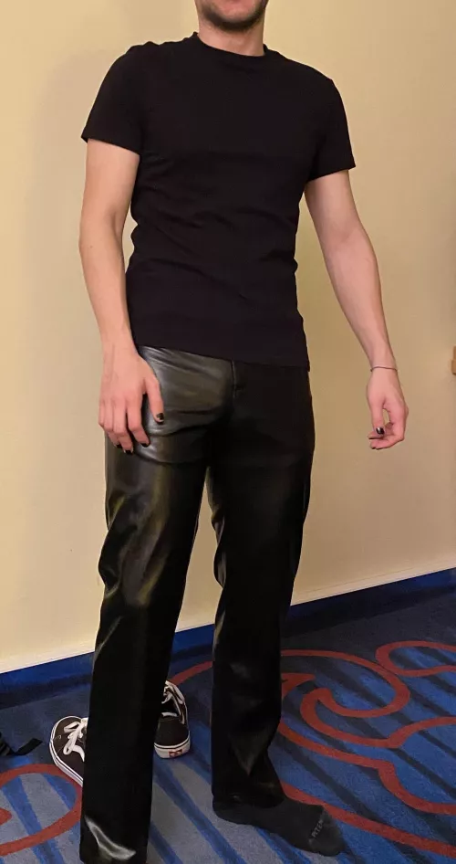 Leather and black nail polish is my favorite combination