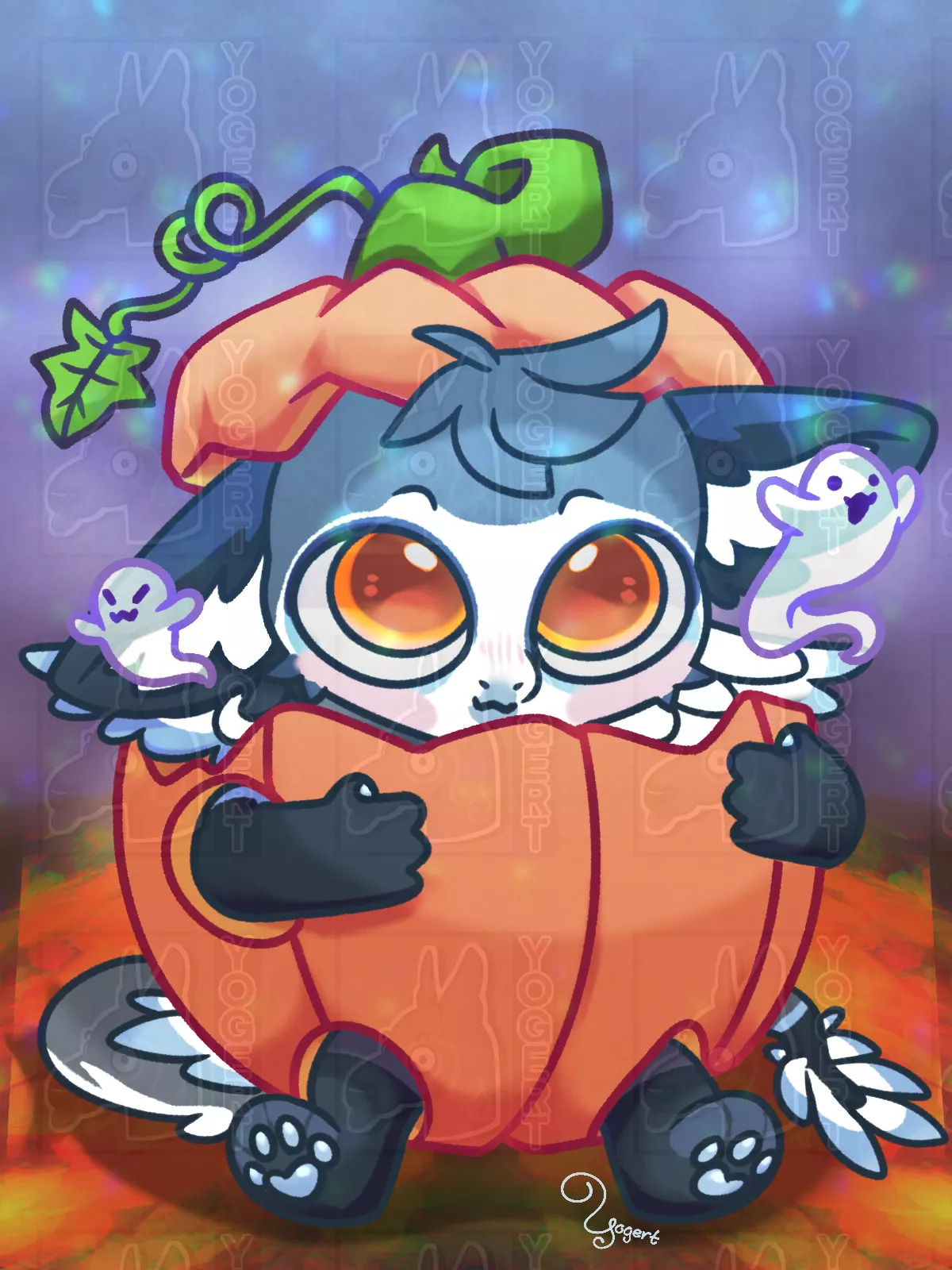 Lil Dutchie in a Pumpkin! 💕 art by me