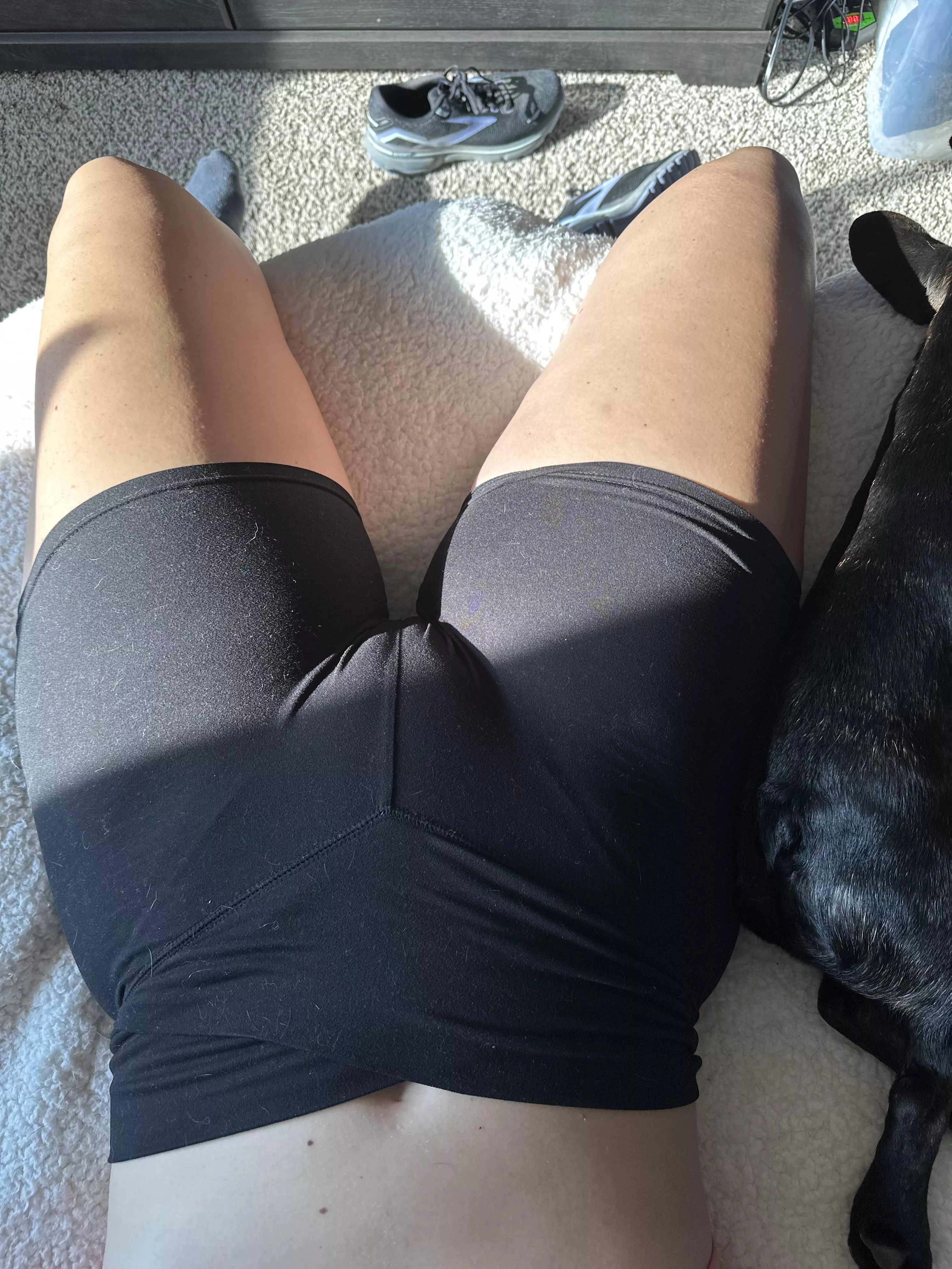 POV: I just got home from the gym and you threw me on the bed