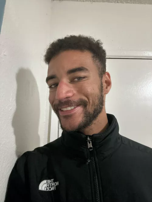 Smiling even though I’m insecure about my smile.