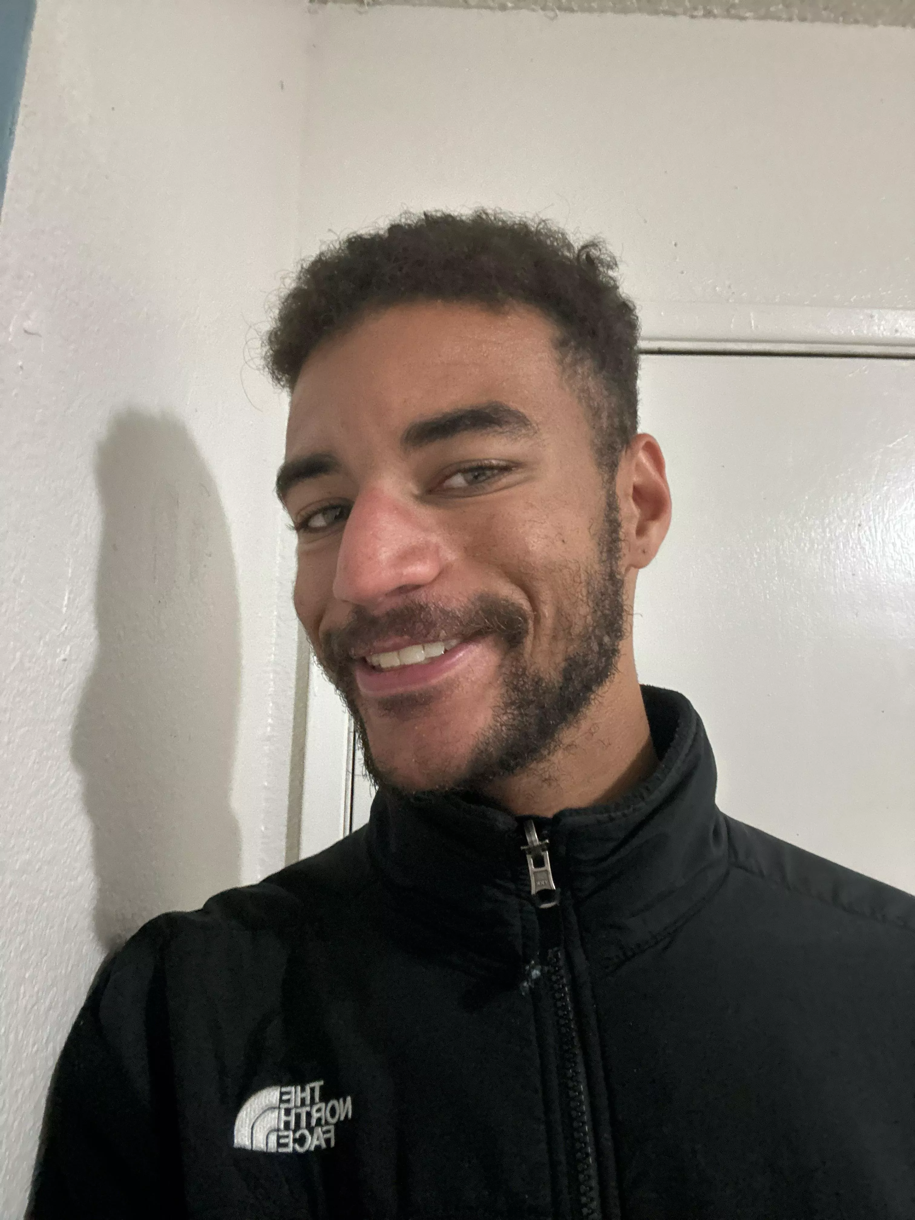 Smiling even though I’m insecure about my smile.