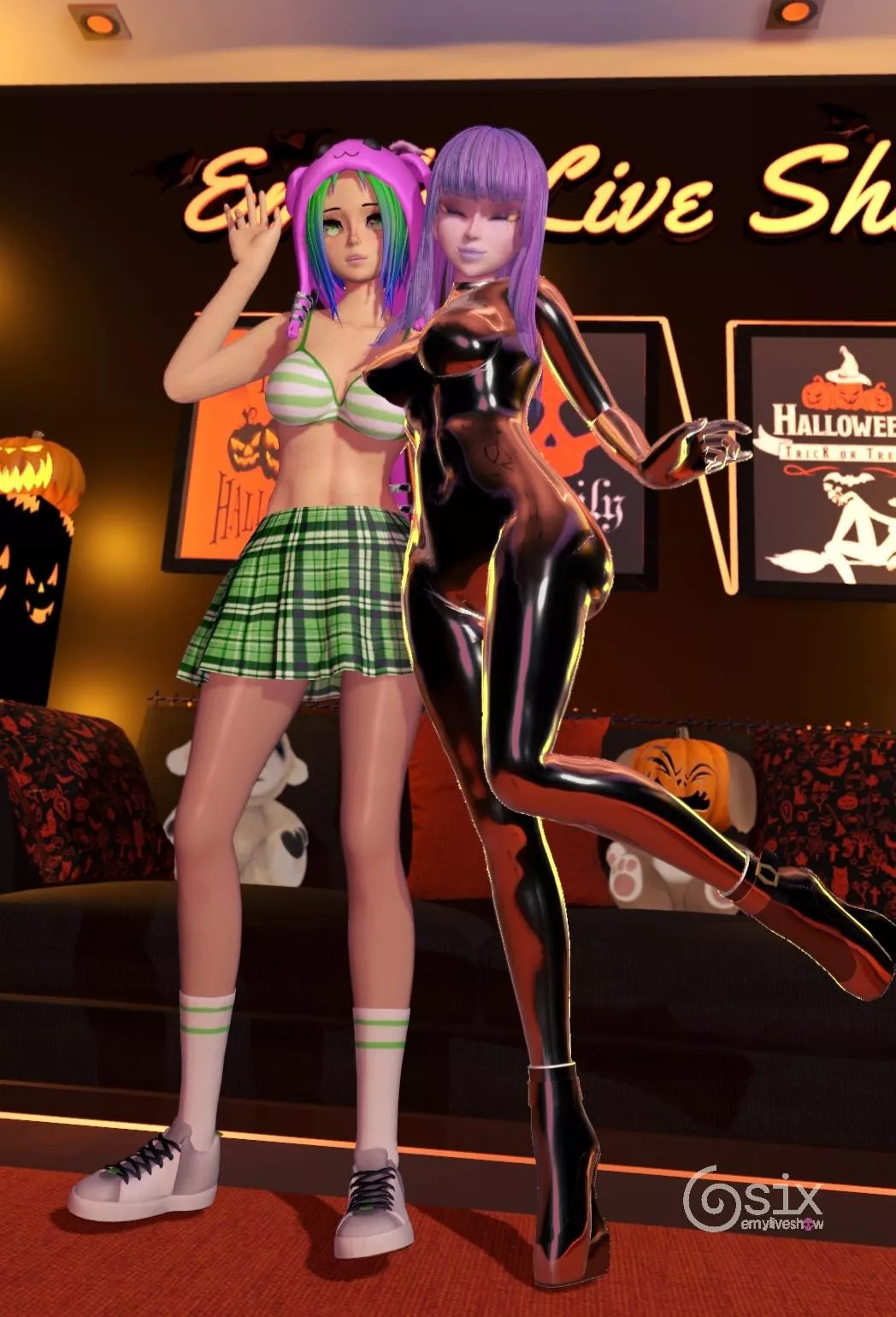 Today Six and Uma will help you to relax💕 https://chaturbate.com/emyliveshow