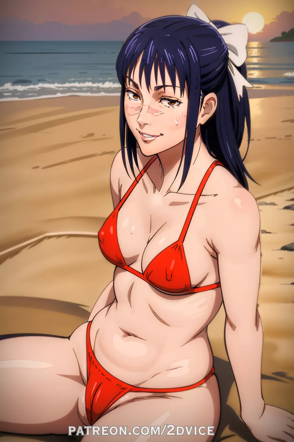 Utahime on the beach