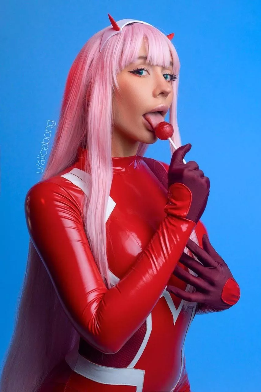 Zero Two nude cosplay by Alice Bong
