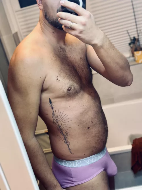 Anybody into a hairy guy with tattoos?