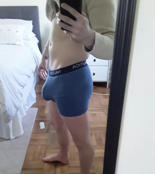 Do you like my needy blue bulge?