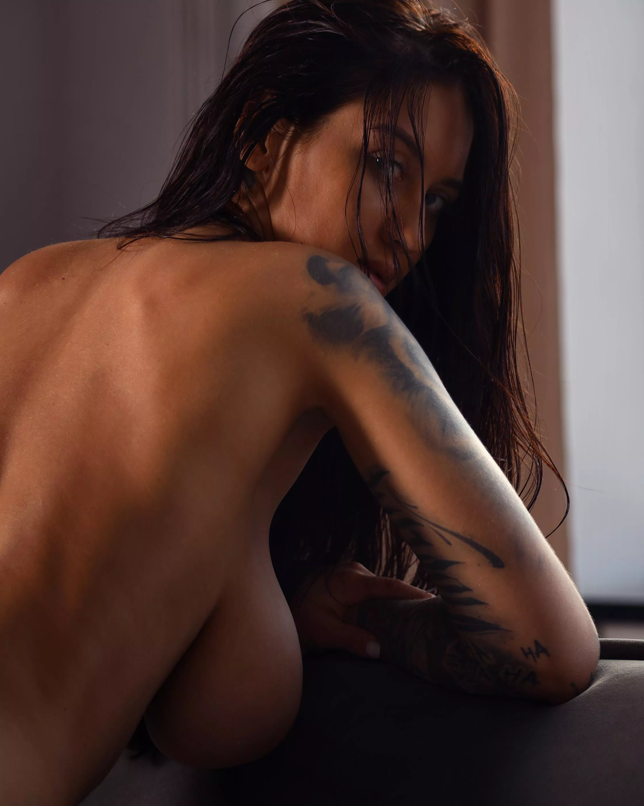 I have a surprise for you downstairs, the main thing is don't be afraid, my sweet