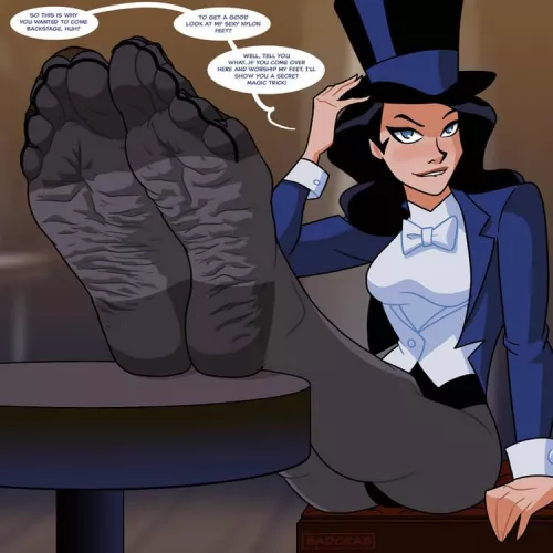 [Justice League Unlimited] Zatanna wants you to smell her feet after a long day (badcrab)