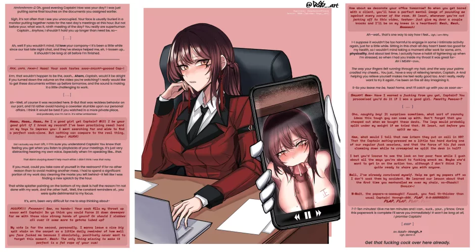 Personal affairs [Fsub] [Hypersexual Alter Ego] [Boss x Subordinate] [Art: DOGS]