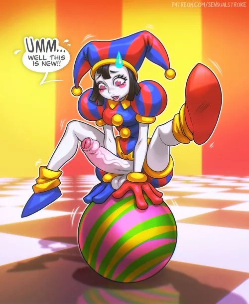 Pomni is confused 😳 (SensualStroke)