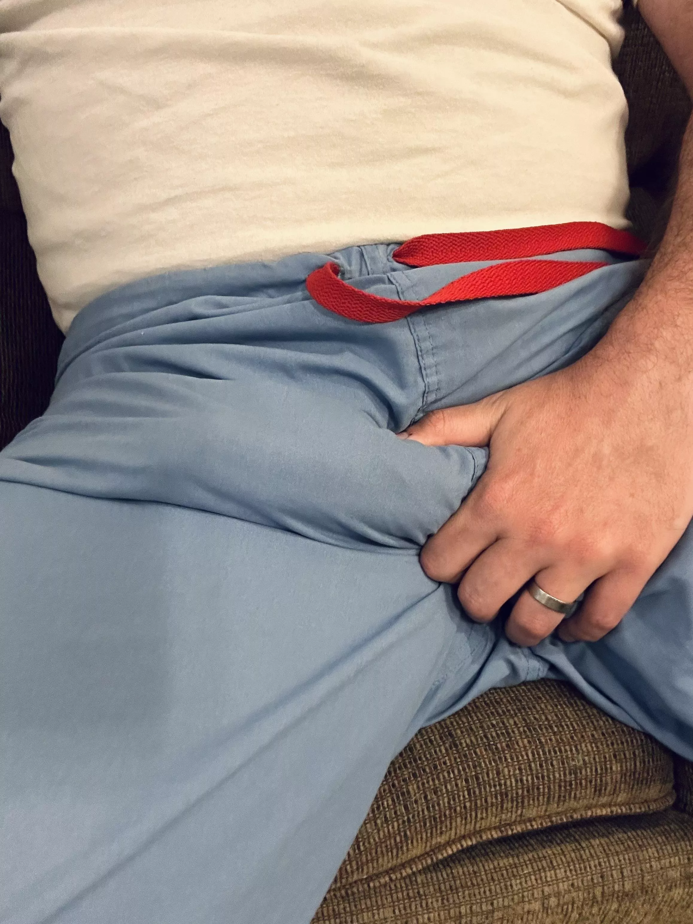 Rip off my scrubs and sit in my lap?