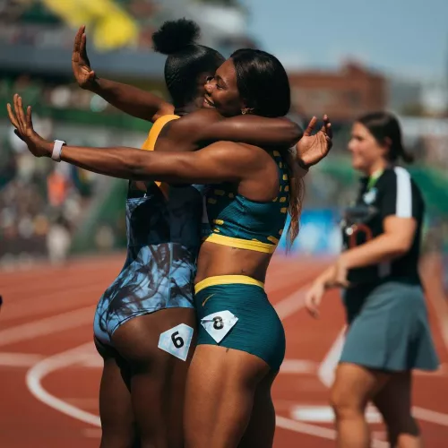 Shericka Jackson and Natasha Morrison - Jamaican sprinters