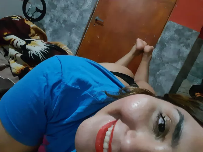 Start on my chubby feet all the way to my holes