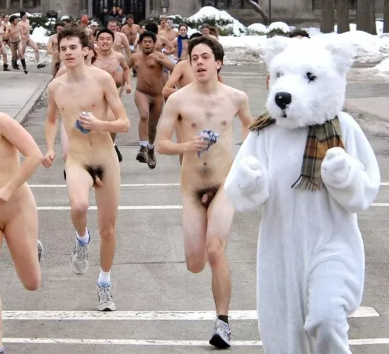 Streaking with the bear