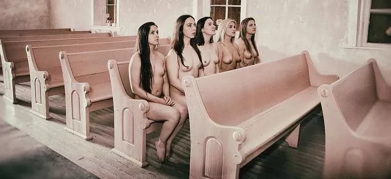 These girls in a pew. Seems like several too few. Is this a haiku?