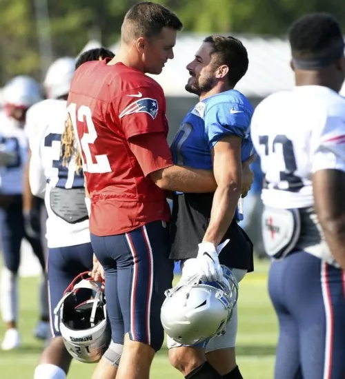 Tom Brady & Danny Amendola 😏