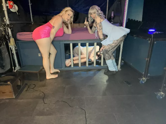 What does a guy like you say when your Domme fucks you all night long then caged after coz you're useless?