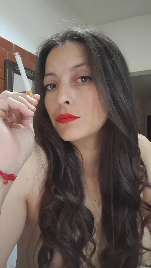 After whatever I do, I need a cigarette.