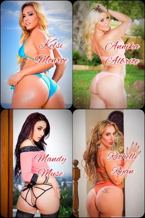 (Asstastic Tournament - Round 3) These four juicy a$$ stars are bringing the heat - but which two are going through?