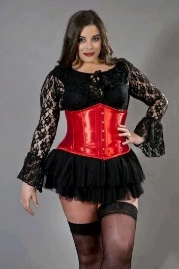 Black lace and corset