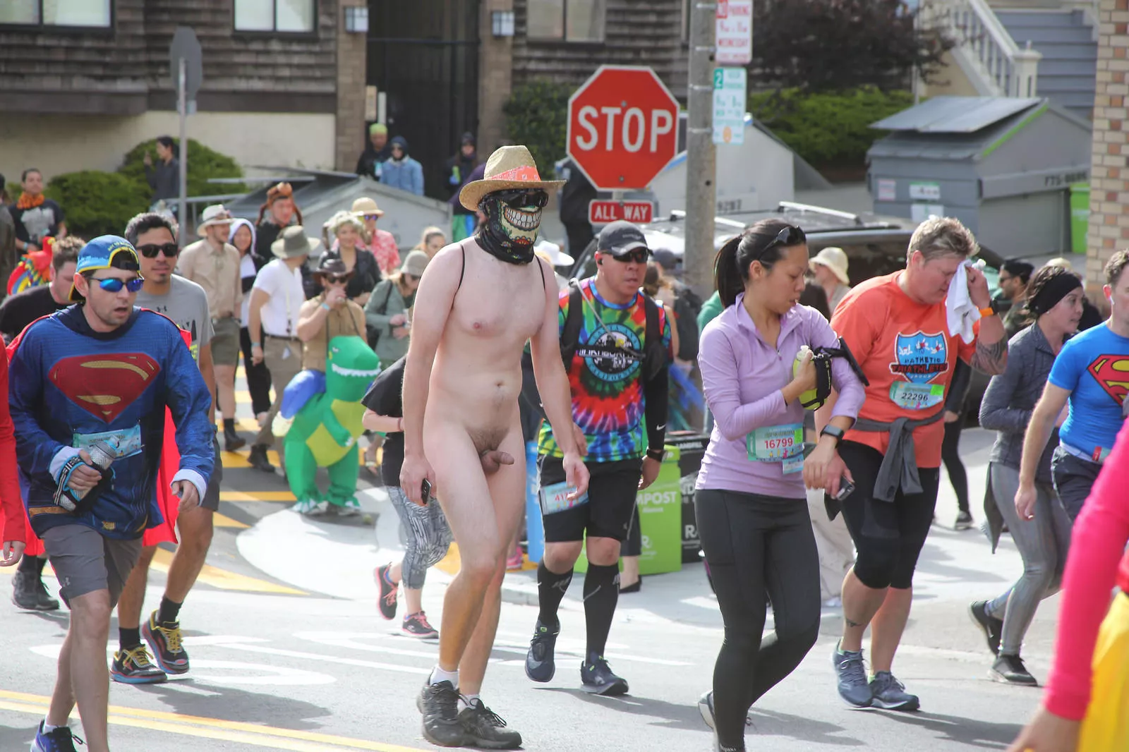 Here's a little one roaming the wilds of Bay to Breakers...