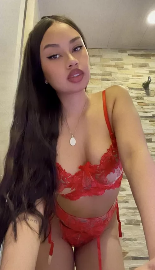 I’ve been a naughty girl wearing this lingerie.