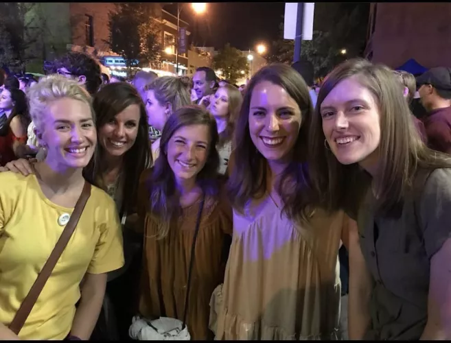 Line up these young milfs