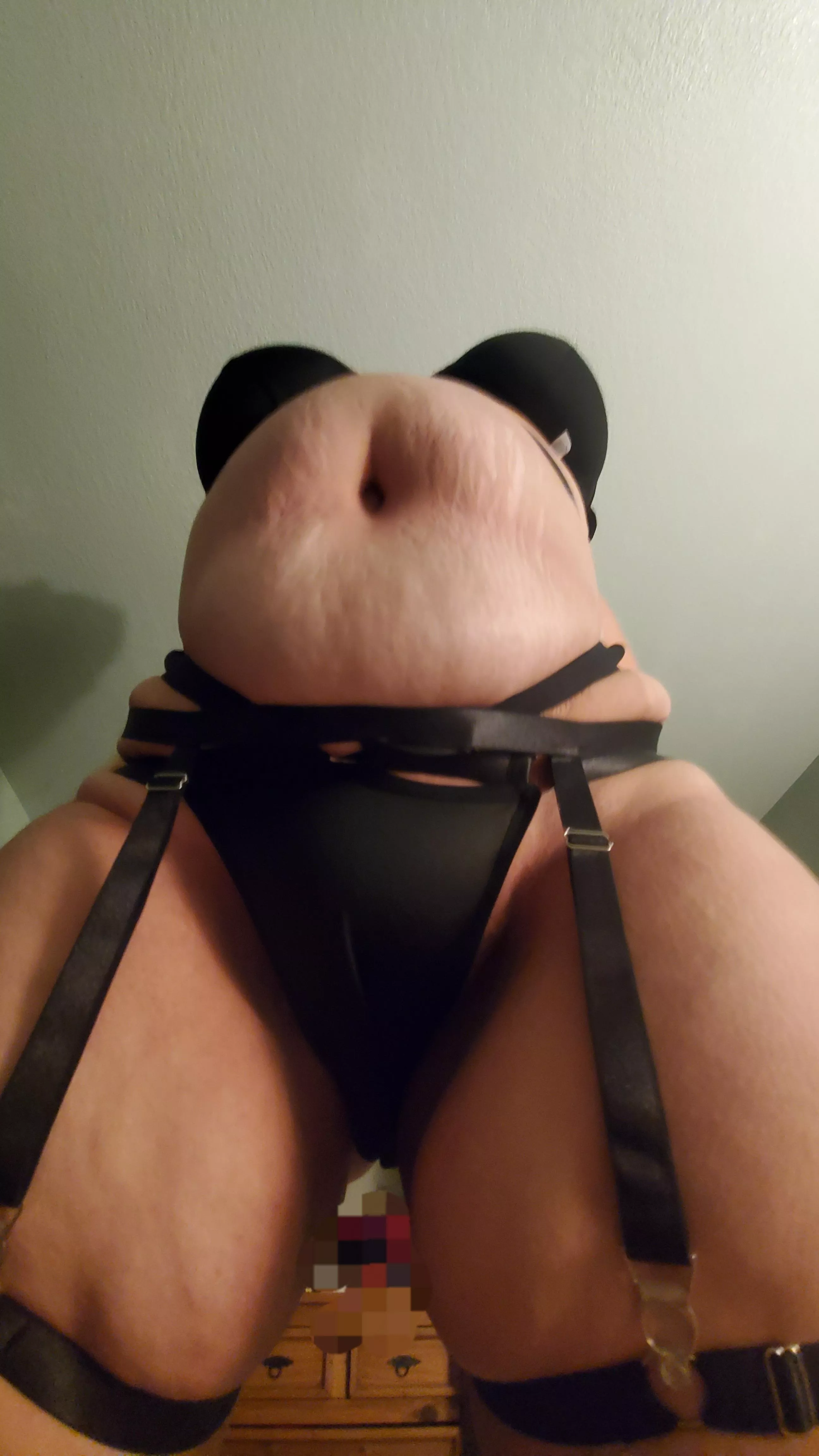 Love how she still wears sexy things for me whens she's pregnant