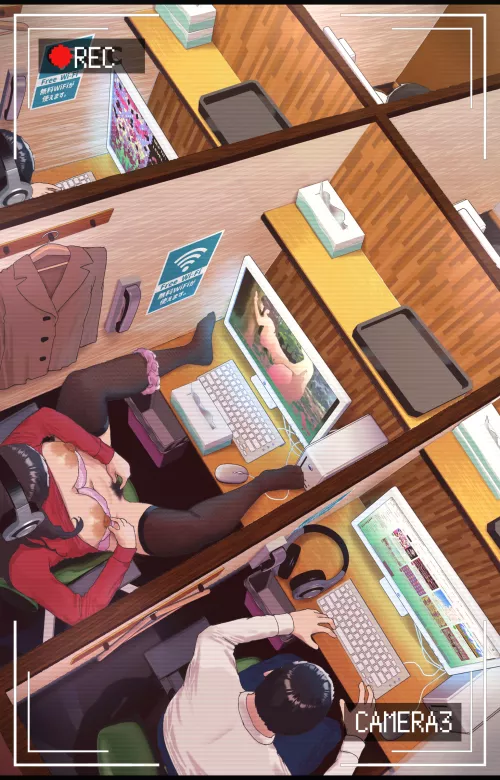 Meanwhile on the security cameras