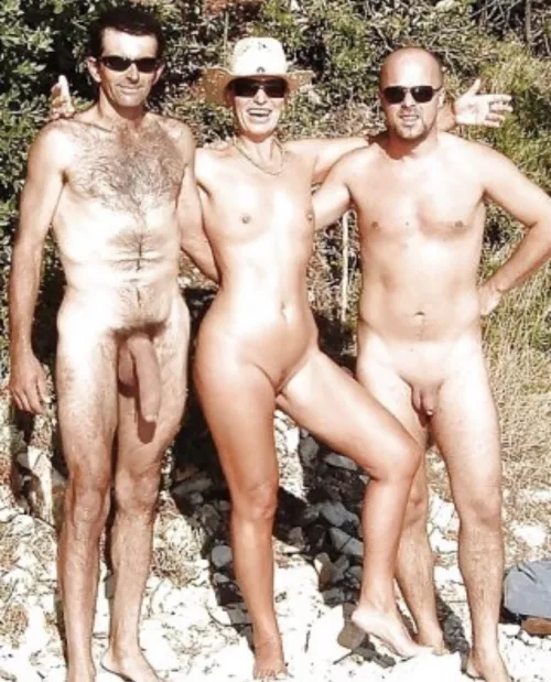 She’s Waiting to get Filled Up by the guy on her left who is MUCH bigger when compared to her husband on her right