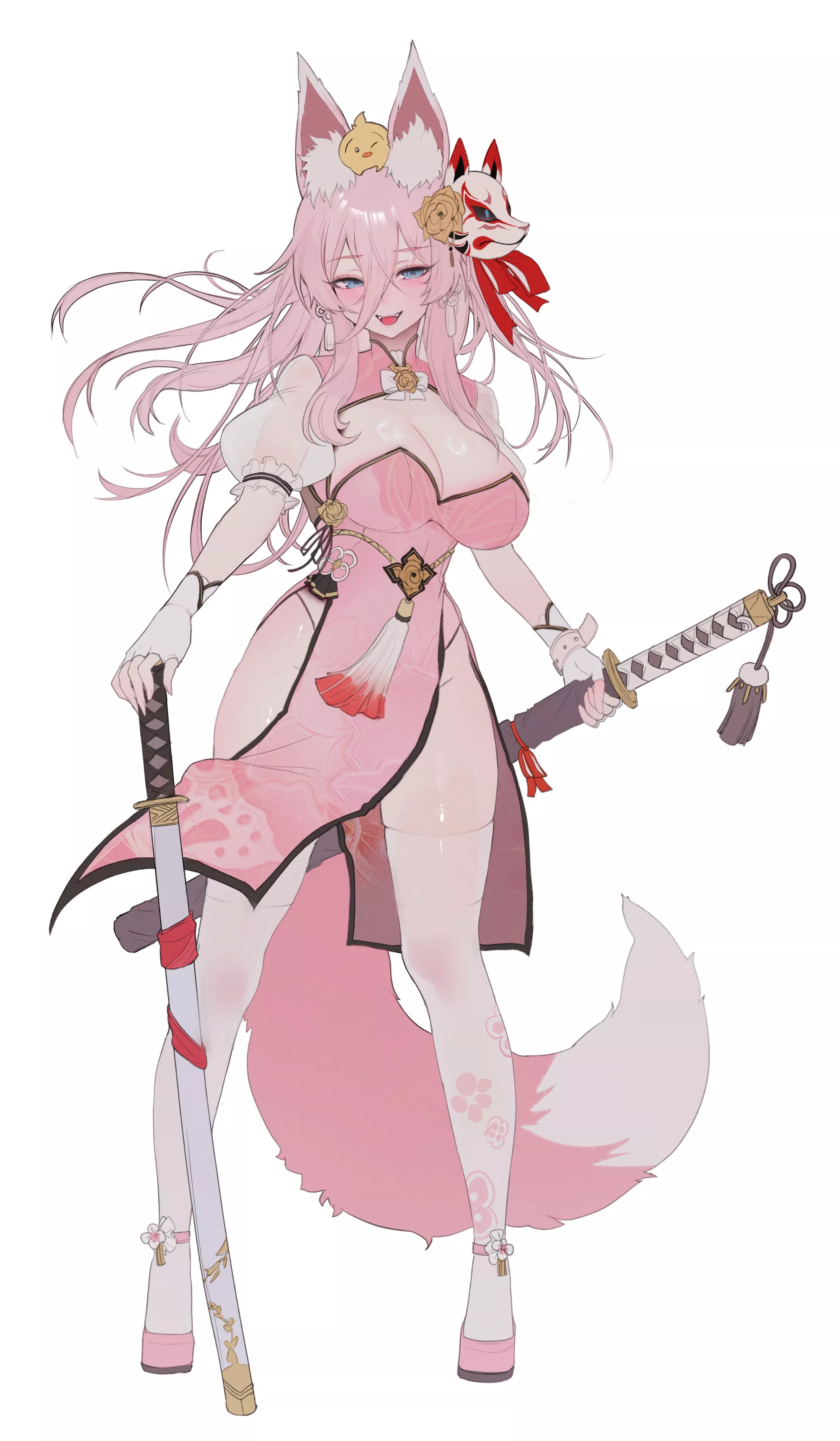 Twin Blade Kitsune Thighs [Original]