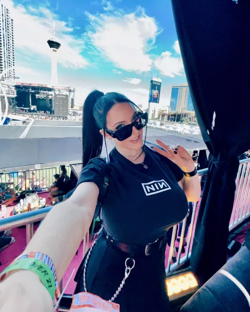 Angela is a Nine Inch Nails fan