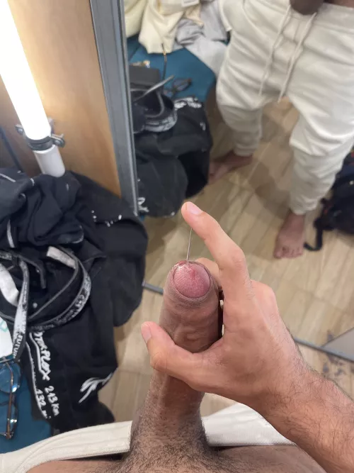 Came everywhere in the changing rooms of clothing store