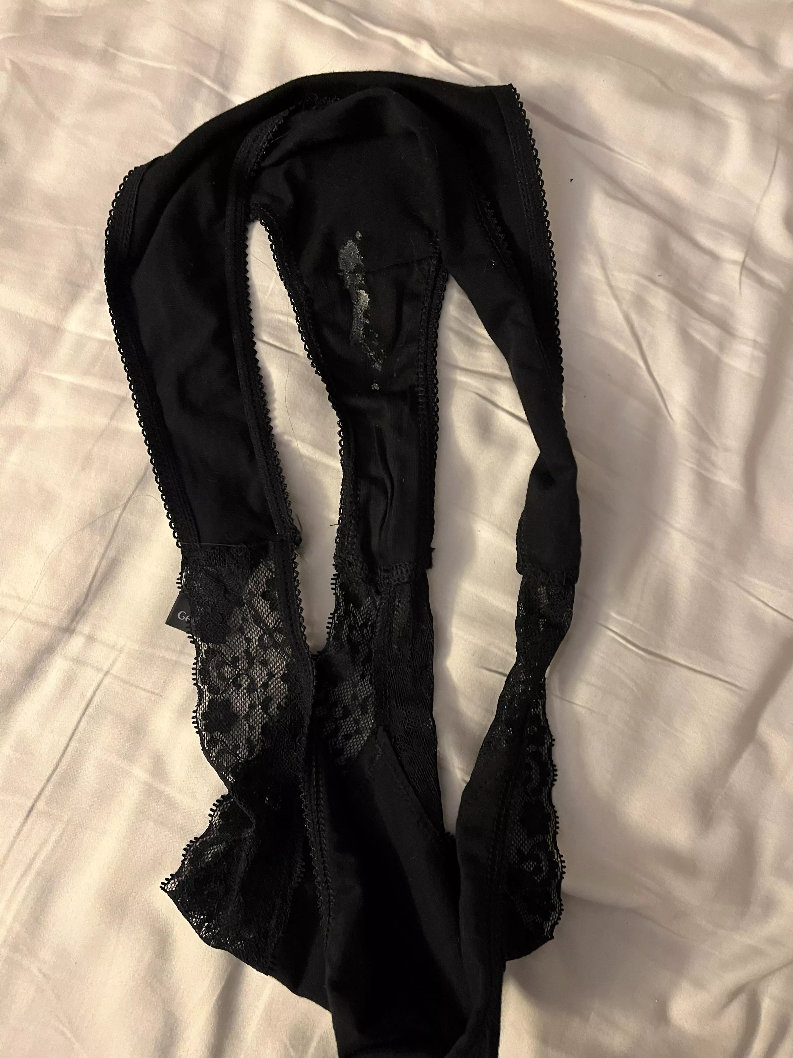 Gfs panties, sniffing them and gonna cum all over them, would love somebody to join