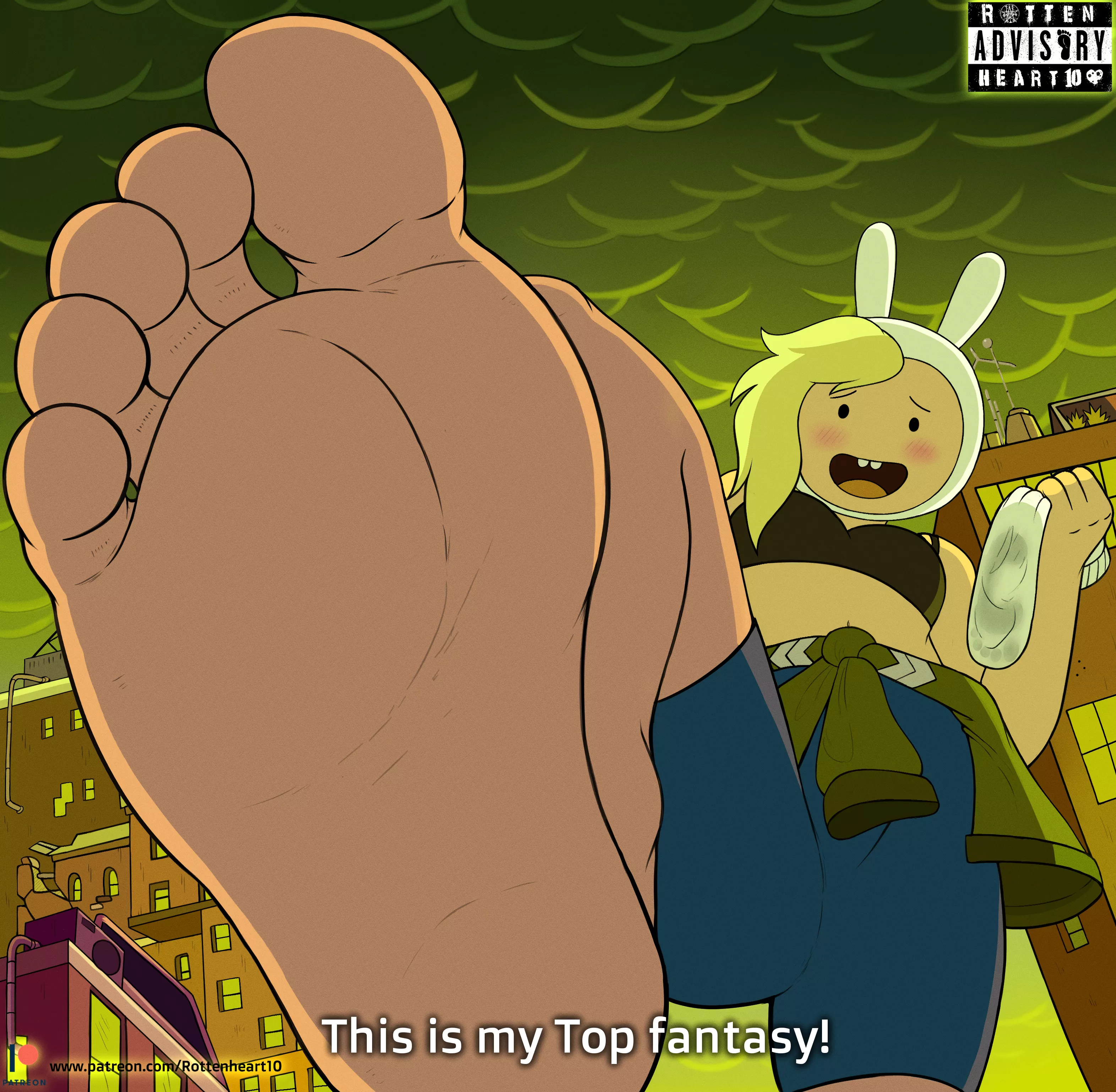 Giant Fionna Feet (Adventure Time) [Artist: Rottenheart10]