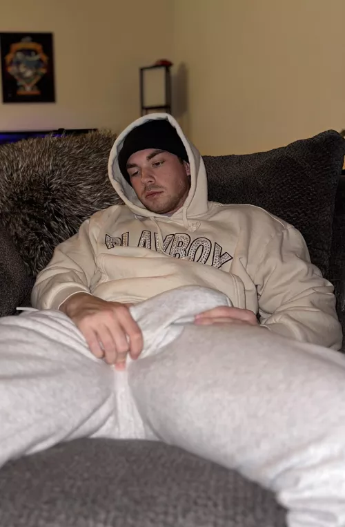 Grey sweatpants season