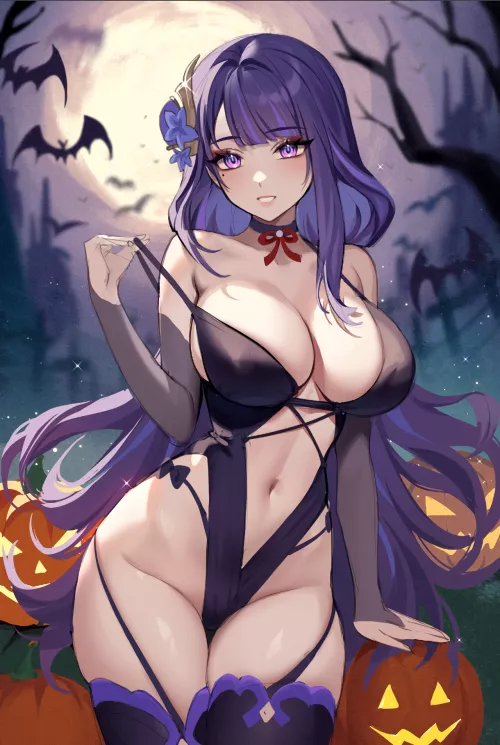 Halloween Raiden [Genshin Impact]