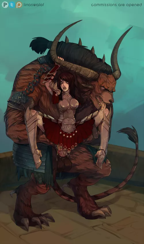 Hanging from his Horn (LinaSwalaf)