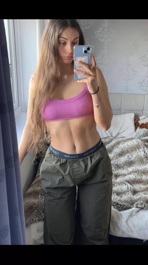 Izzy looks so sexy in pink