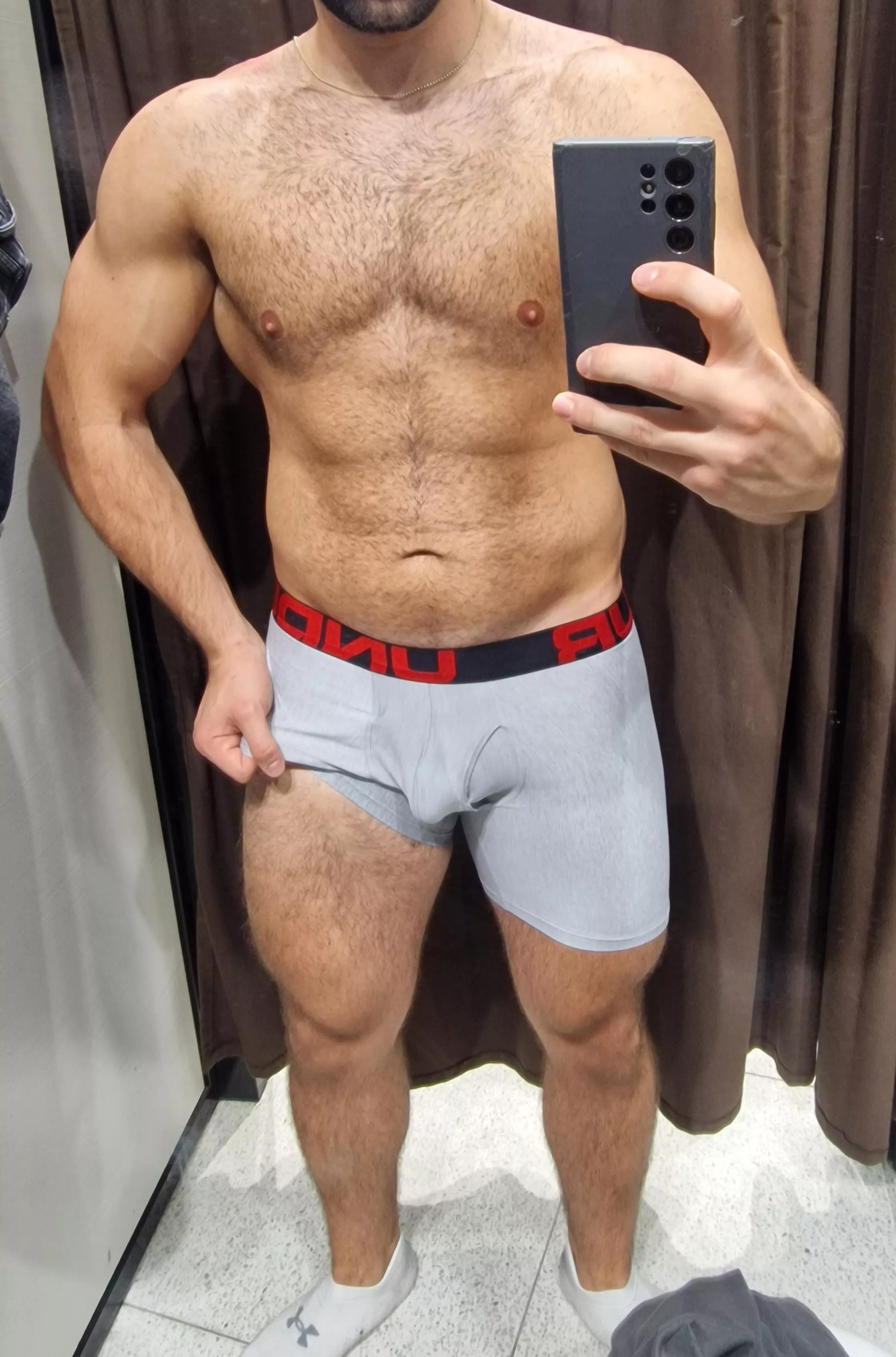 Moments before I got sucked off in the fitting rooms