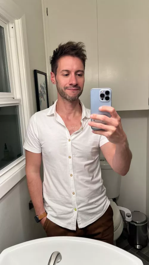 My 41st birthday achievement is getting a red wine stain out of this shirt ✨