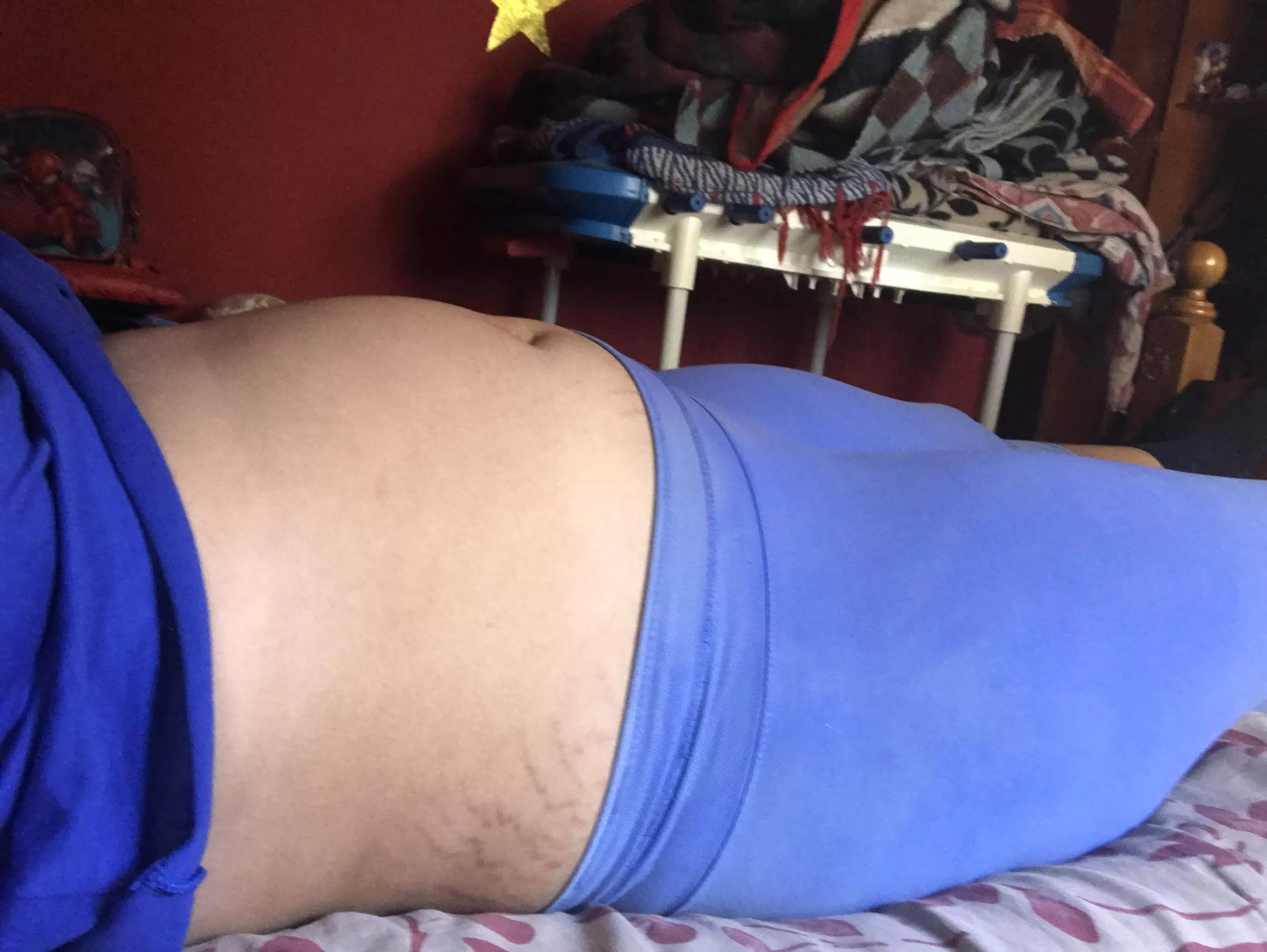 My belly is very inflated tonight.