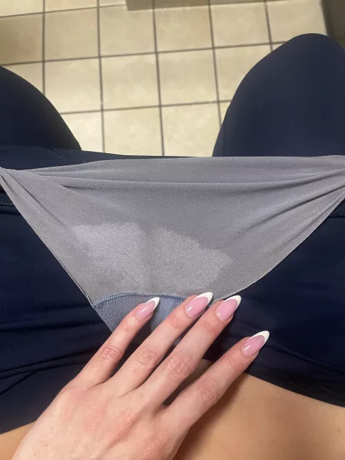 My sweaty gym panties and a French manicure :)
