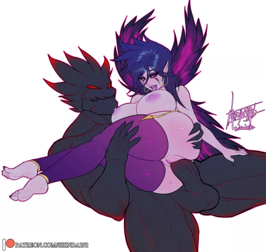 [OC] Morgana in Stockings getting her fat Gothussy Plapped (Shinda292)