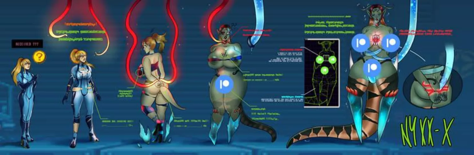[OC] Mother of Metroids~ (FTF, Monster Girl, Alien TF) by me~