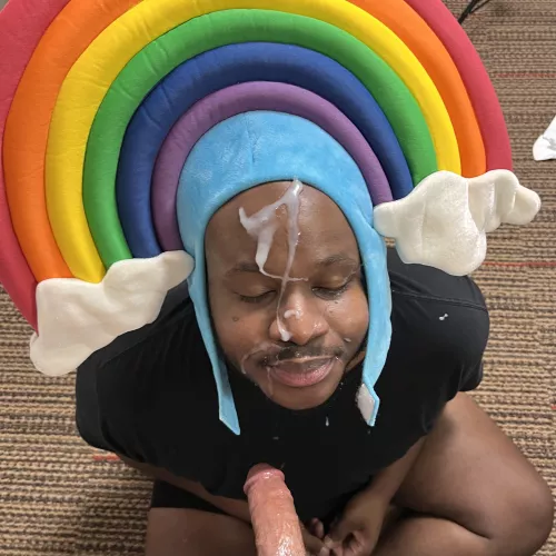 Painted his face for Halloween. How’d I do?