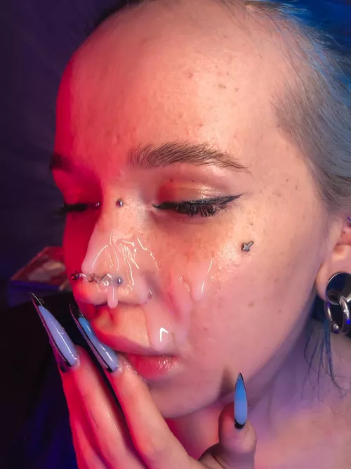 Photo after a passionate blowjob