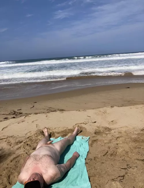 Relaxing at the beach