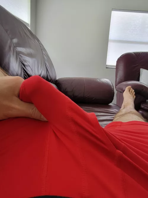 Relaxing morning on the couch