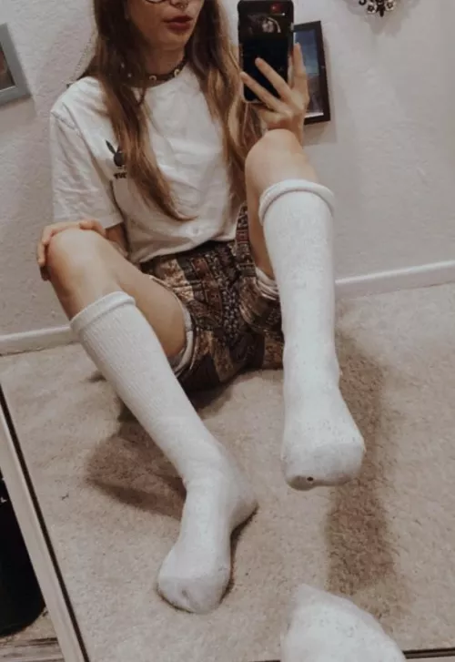 [selling] Dirty and ready to ship! Get these crews for $25~Selling panties/socks/bras and digital content~